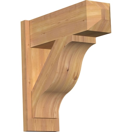 Ekena Millwork Funston Smooth Craftsman Outlooker, Western Red Cedar, 7 1/2"W x 22"D x 22"H OUT08X22X22FST04SWR